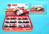 Fdny Pullback Ladder Truck 12 Piece Asst.