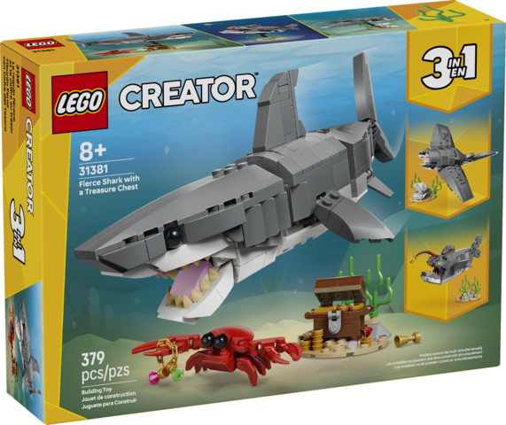 LEGO® Creator 3in1 Fierce Shark with a Treasure Chest