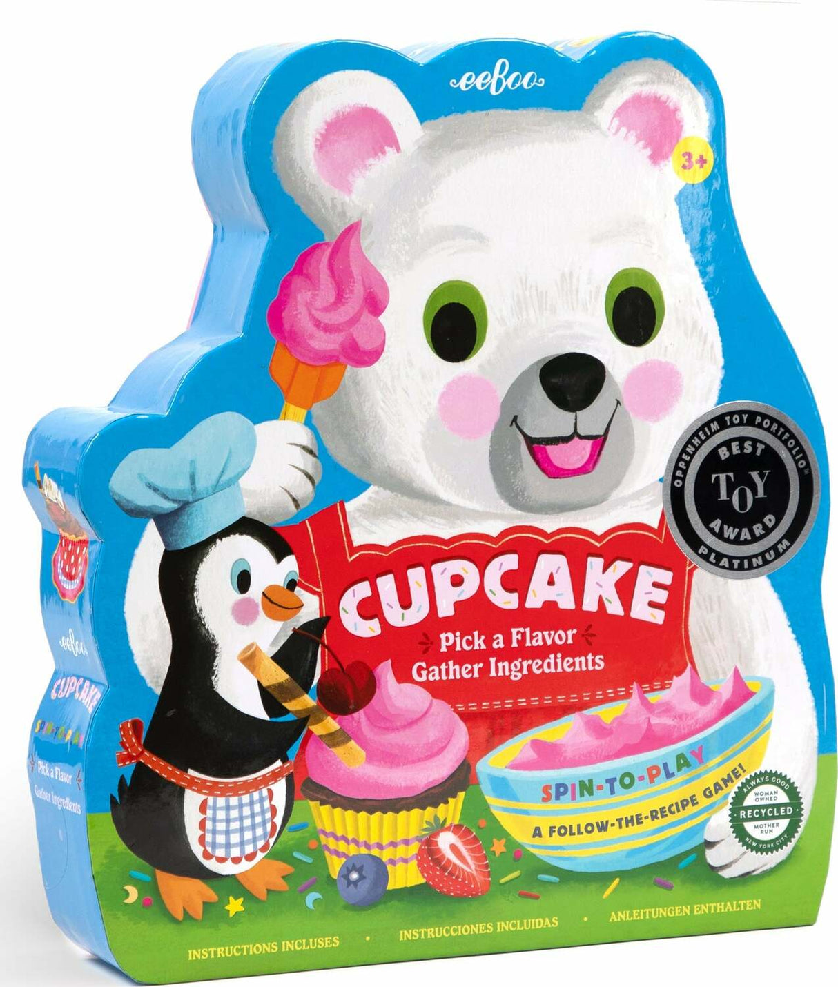 Cupcake Spinner Game (shaped box game)