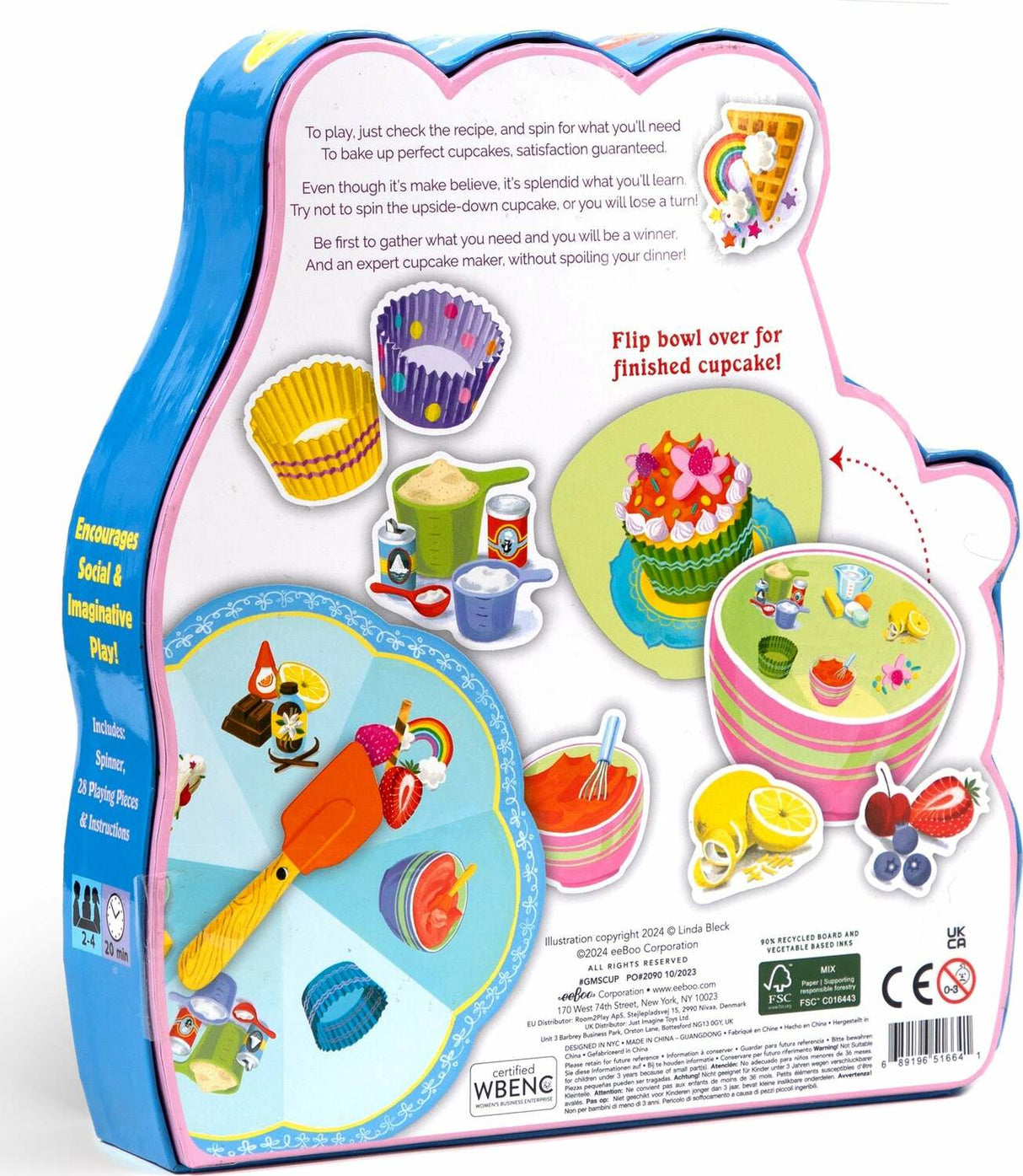 Cupcake Spinner Game (shaped box game)