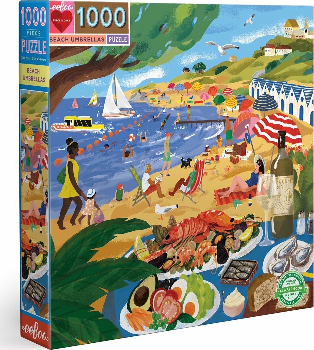 Beach Umbrellas 1000 Piece Puzzle