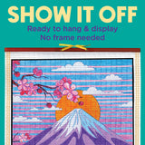 Mt Fuji Paper Scroll Coloring