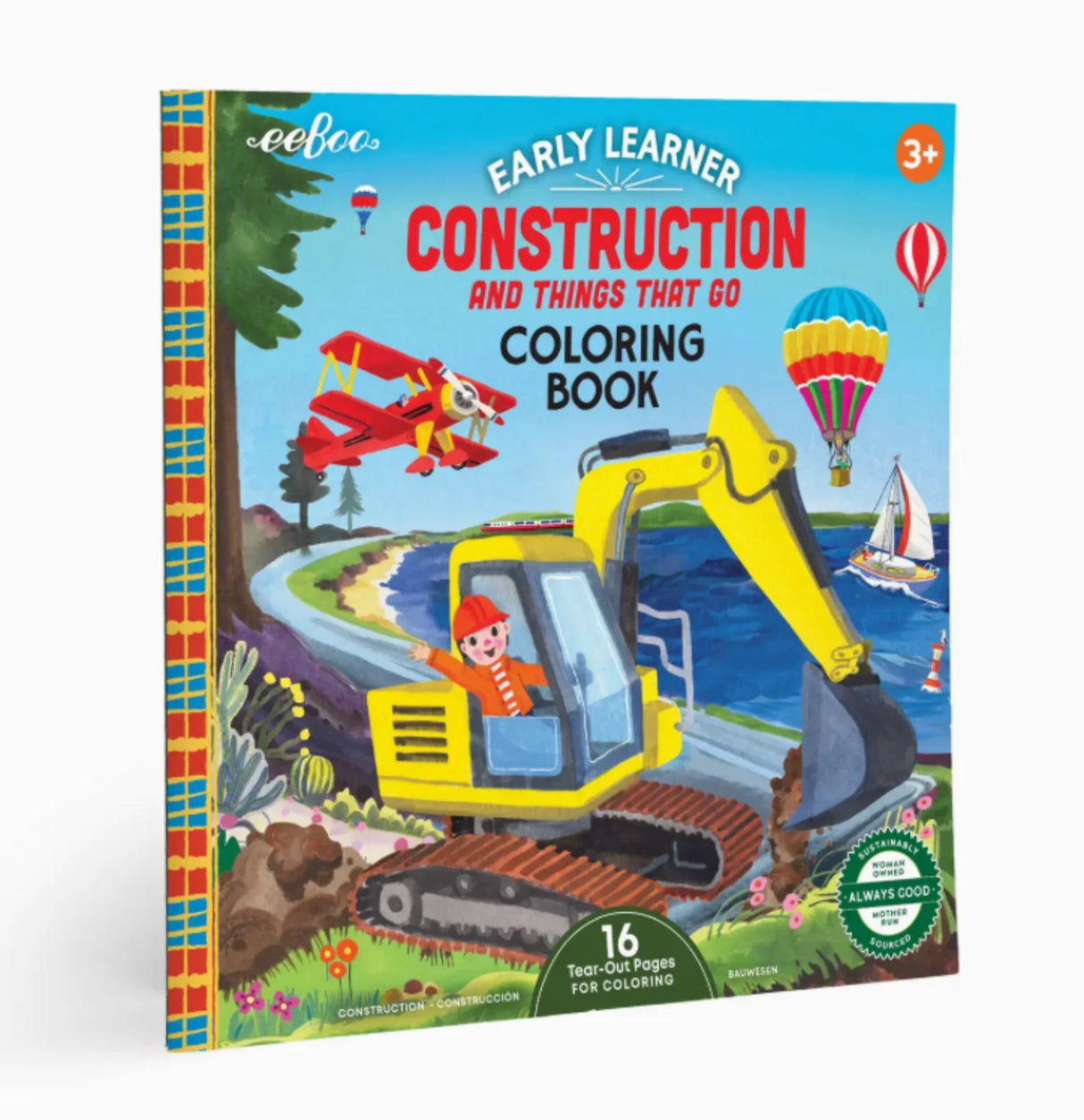 Construction Square Coloring Book