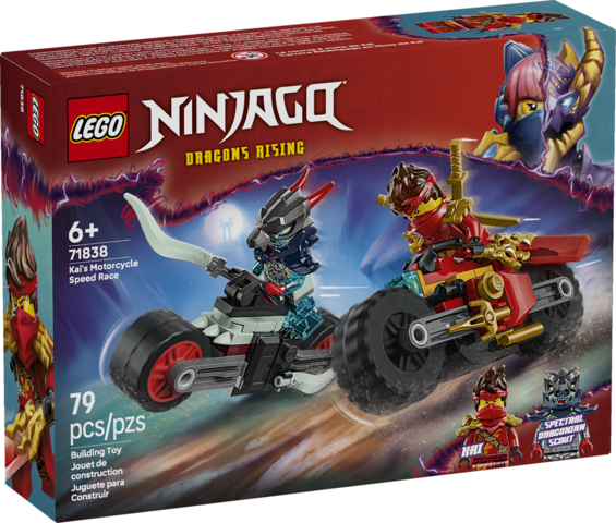 LEGO® NINJAGO® Kai's Motorcycle Speed Race