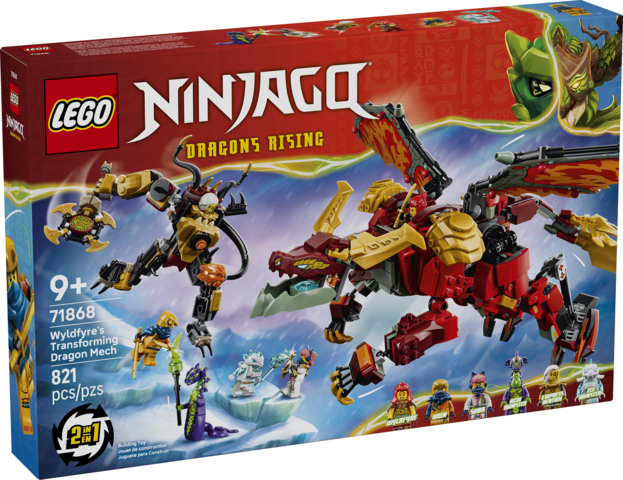 LEGO® NINJAGO Wyldfyre's Transforming Dragon Mech