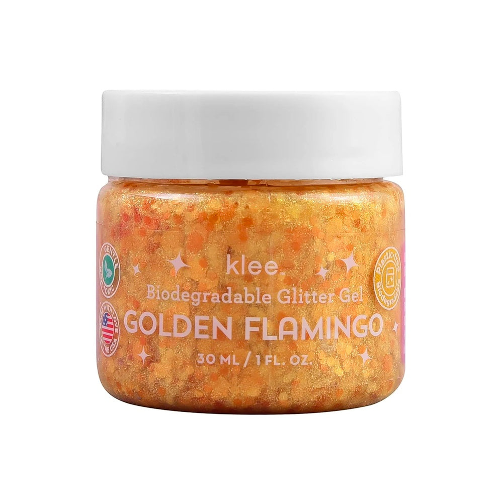 Golden Flamingo Glitter Gel