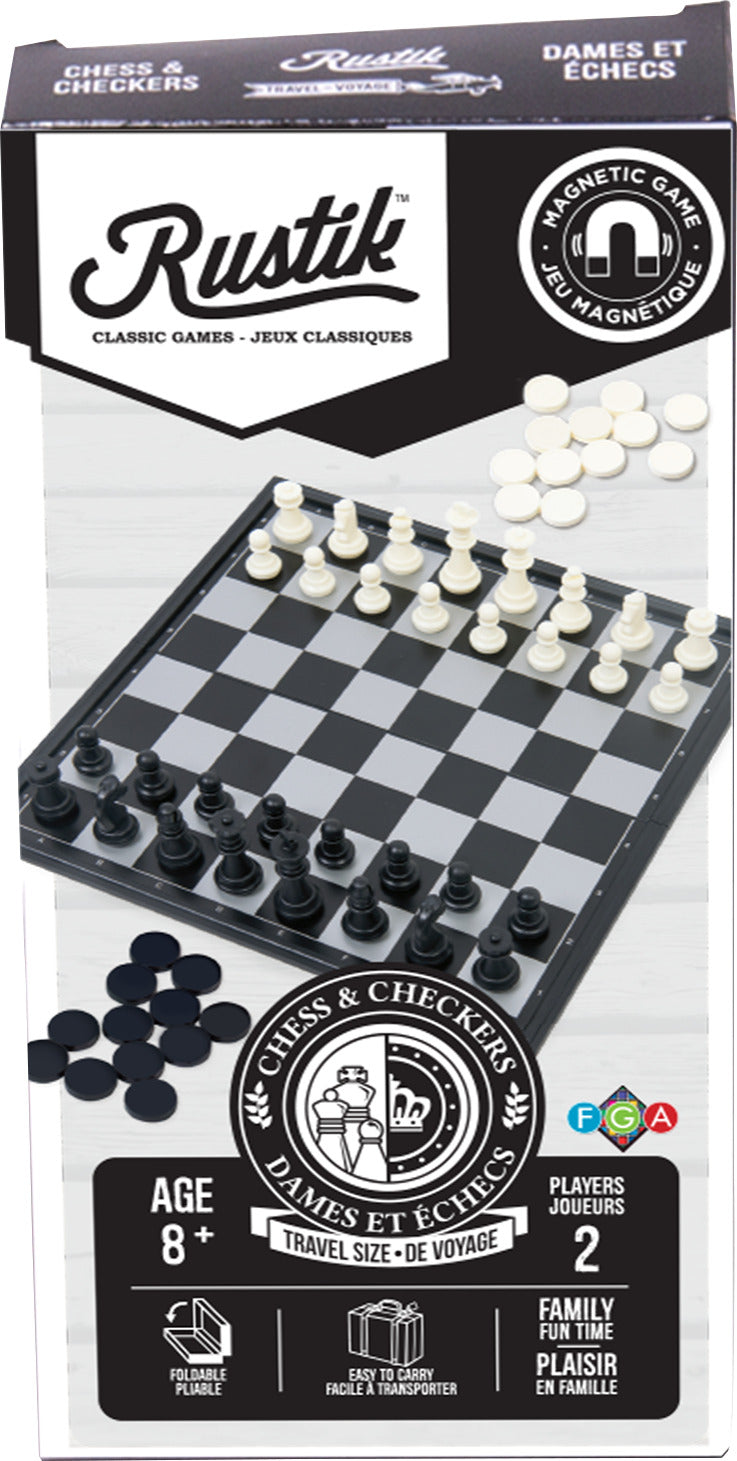 Rustik Magnetic Chess / Checkers