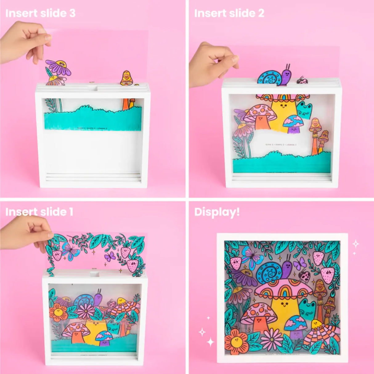 Axolotl Make A Scene Shadow Box