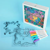 Axolotl Make A Scene Shadow Box