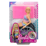 Barbie® Fashionistas™ Doll #194 With Wheelchair & Ramp, Blond Hair, Rainbow Dress & Accessories