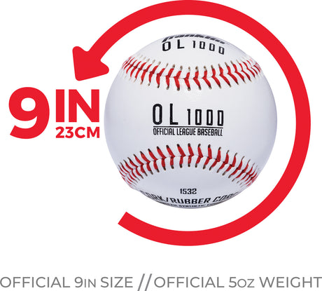 OL1000 Practice Baseball White