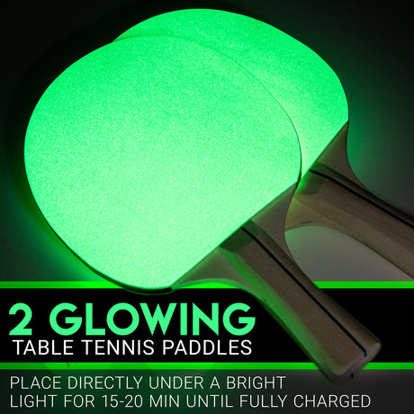 Led Table Tennis Net/Glowing Paddle Set