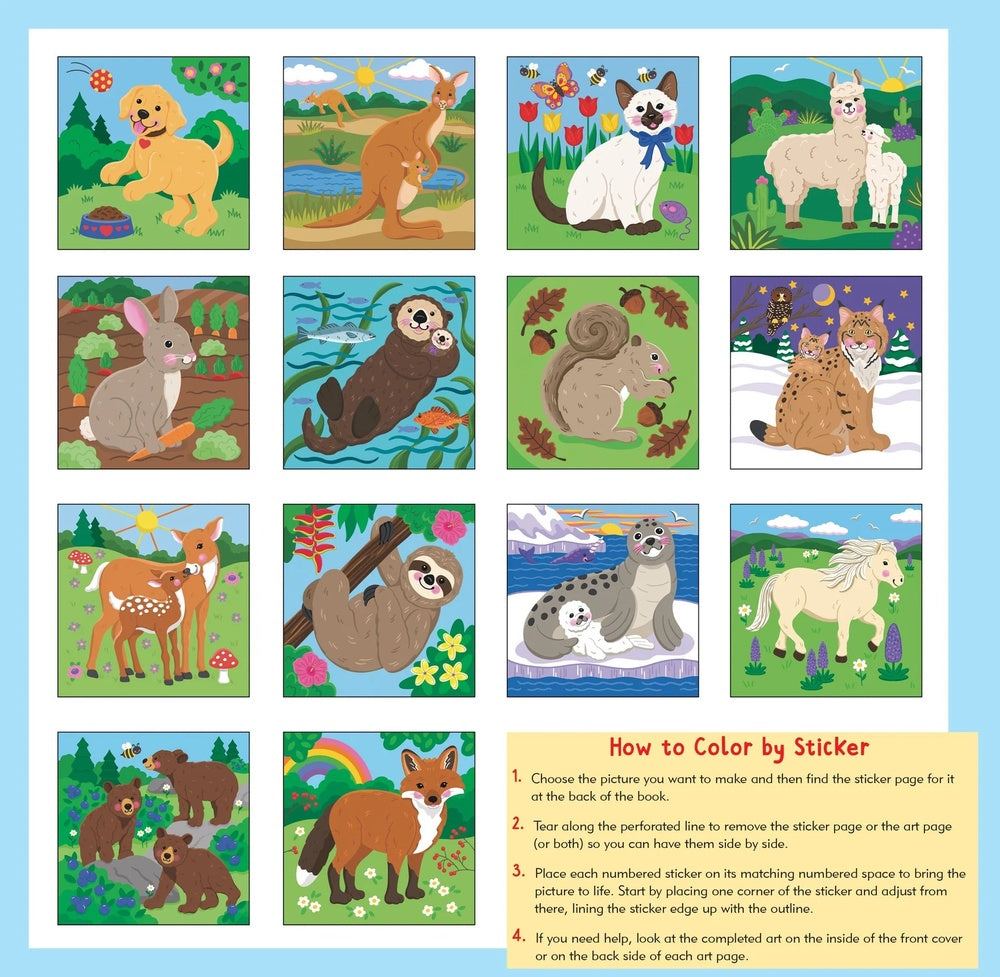 My First Color-by-Sticker Furry Friends