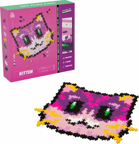 Plus-Plus Puzzle by Number - 500 pc Kitten