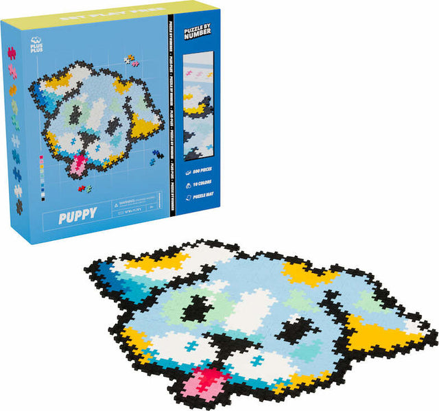 Plus-Plus Puzzle By Number - 500 pc Puppy