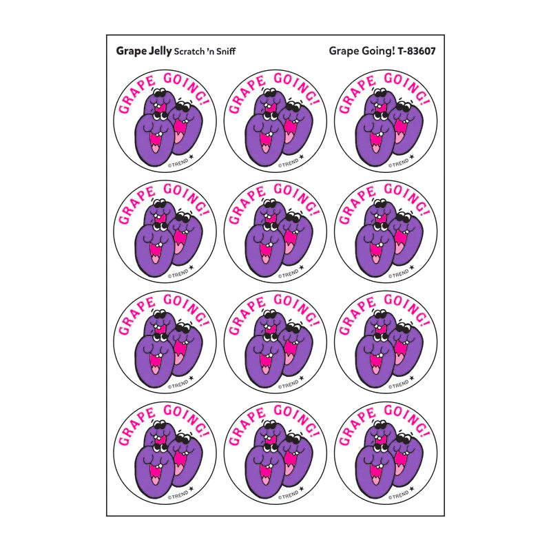 Scratch 'n Sniff Grape Going Grape Jelly Stickers