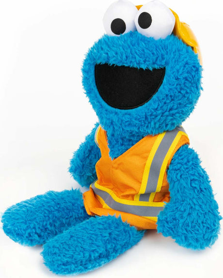 Sesame Street Construction Worker Cookie Monster, 13 In