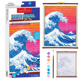 The Great Wave Paper Scroll Coloring