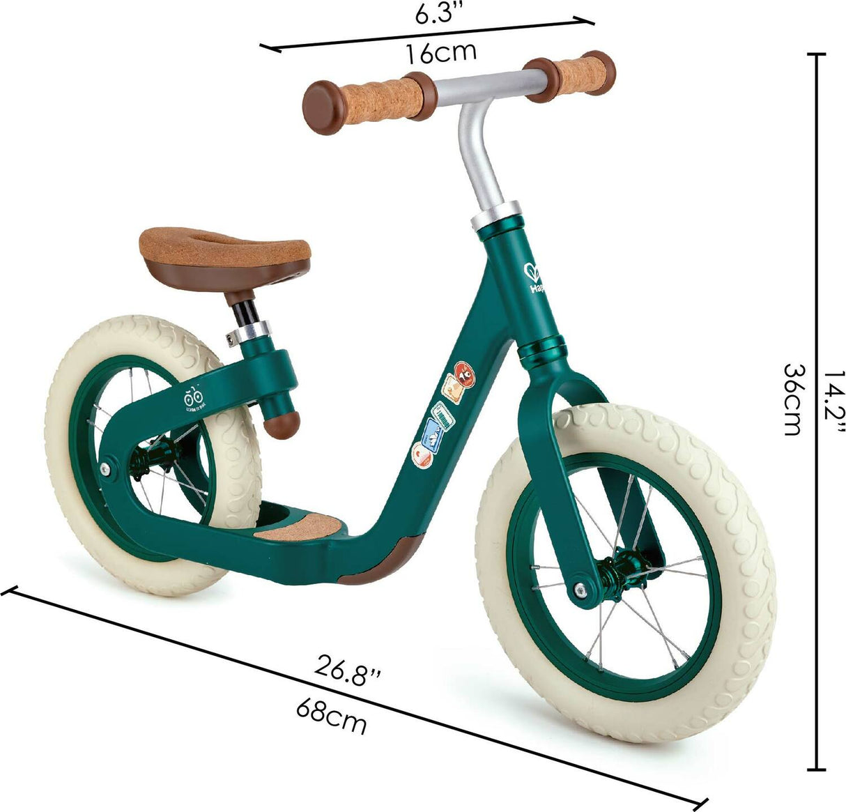 Learn To Ride Balance Bike, Green