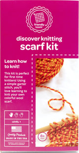 Friendly Loom - Knitting Scarf Kit - Orange