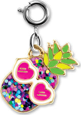 Glitter Pineapple Charm