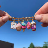 Gold Swivel Ice Cream Cone Charm