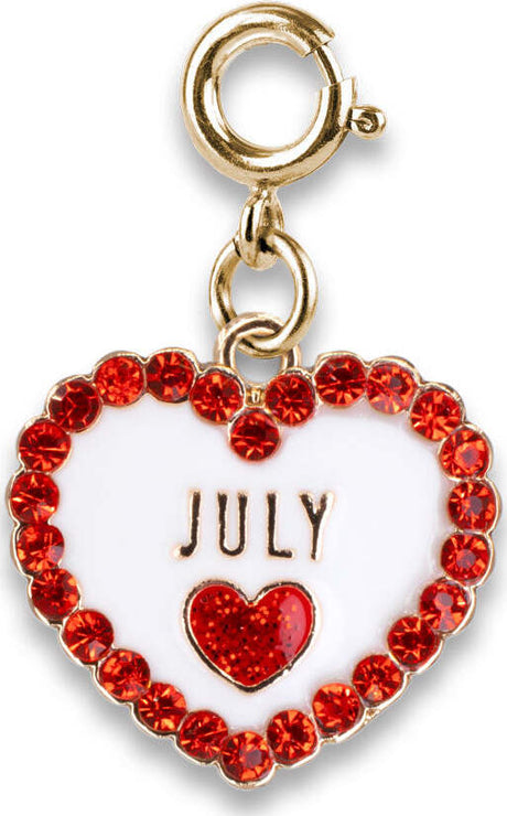 Gold July Birthstone Charm