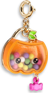 Gold Trick-or-Treat Pumpkin Shaker Charm