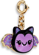 Gold Glitter Bat Charm