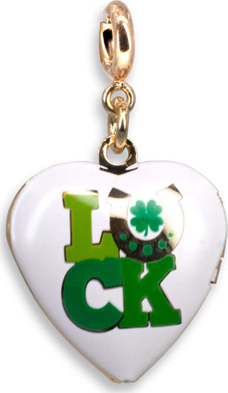 Gold Luck Locket Charm