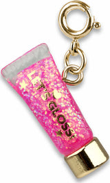 Gold Glitter Lip Gloss Charm