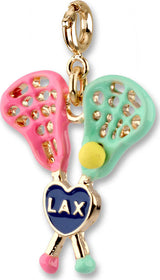 Gold Lacrosse Charm