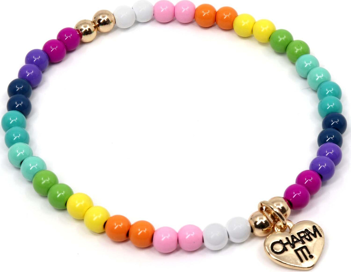 4mm Rainbow Stretch Bracelet