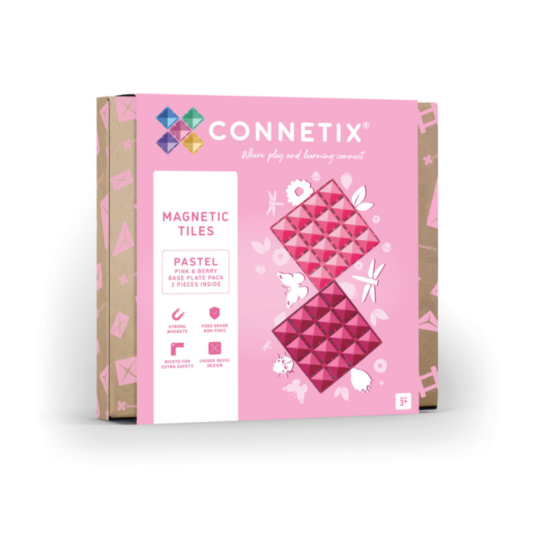 CONNETIX Pastel Pink & Berry Base Plate 2Pc
