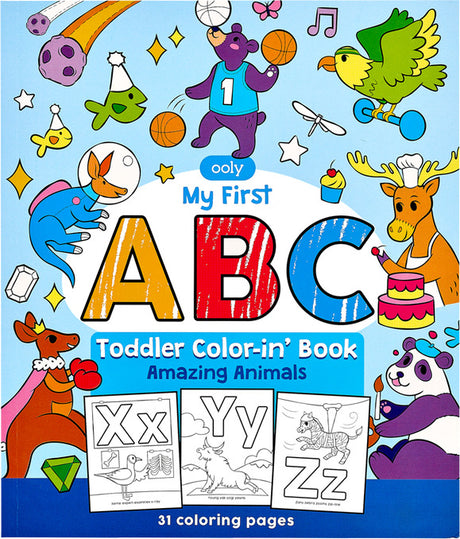 ABC Amazing Animals Toddler Coloring Book