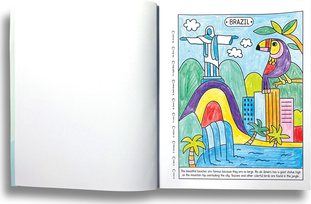 Color By Numbers Coloring Book - Wonderful World