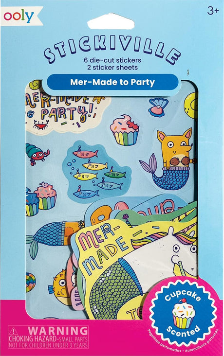 Stickiville Stickers: Mermade To Party - Scented (2 Sheets & 6 Die-Cut)
(Paper)