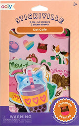 Stickiville Stickers: Cat Cafe - Scented (2 Sheets & 6 Die-Cut)
(Paper)