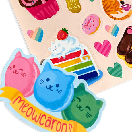 Stickiville Stickers: Cat Cafe - Scented (2 Sheets & 6 Die-Cut)
(Paper)