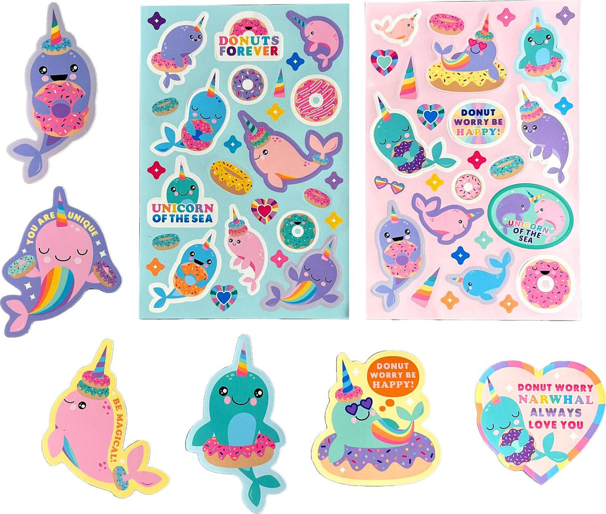 Stickiville Stickers: Nom Nom Narwhals - Scented (2 Sheets & 6 Die-Cut)
(Paper)