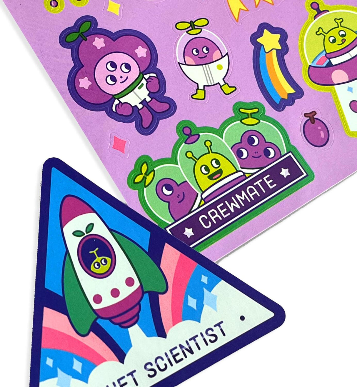 Stickiville Stickers: Galaxy Grapes - Scented (2 Sheets & 6 Die-Cut)
(Paper)