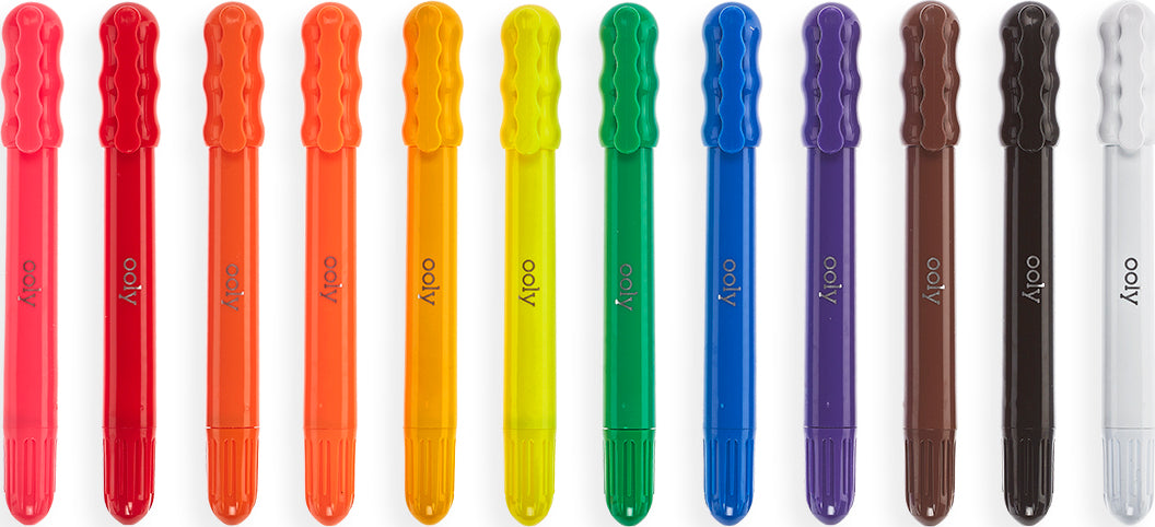 Rainy Dayz Gel Crayons (set Of 12)