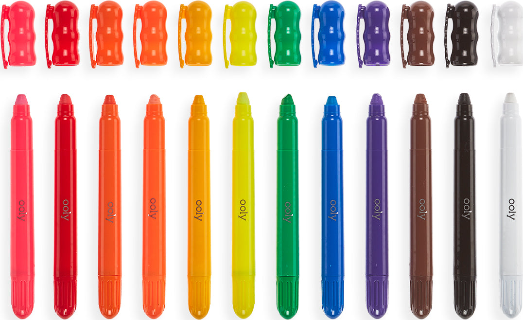 Rainy Dayz Gel Crayons (set Of 12)