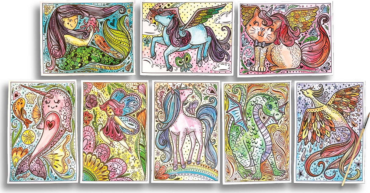 Hidden Colors Magic Paint Sheets (9 PC Set) - Magic Friends