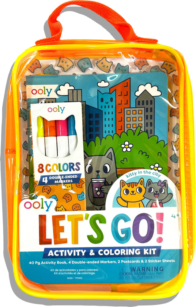 Let's Go! Activity & Coloring Kit - Kitty in the City