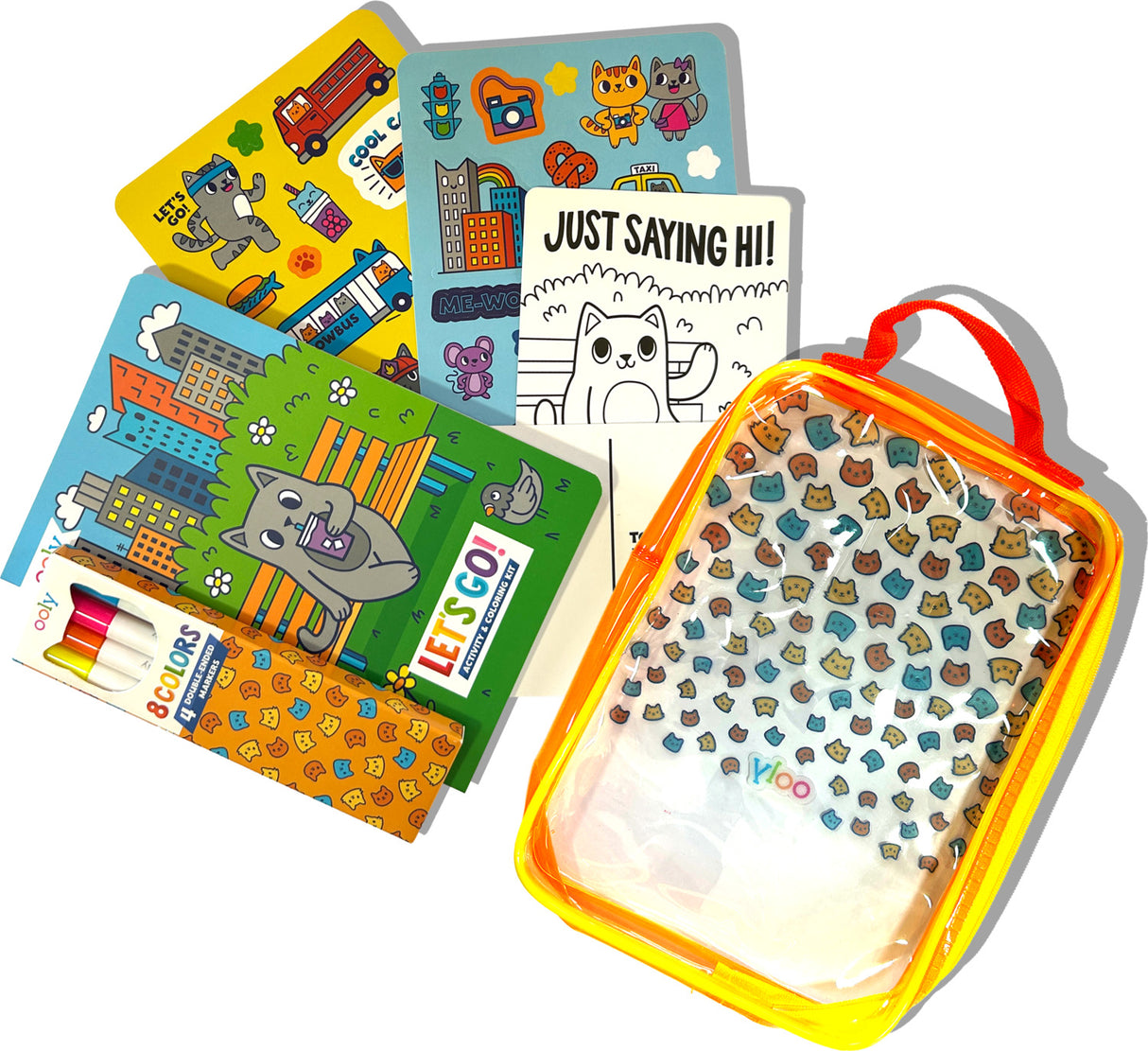 Let's Go! Activity & Coloring Kit - Kitty in the City
