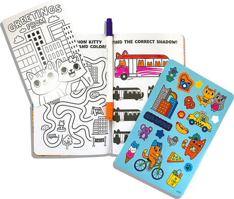 Let's Go! Activity & Coloring Kit - Kitty in the City