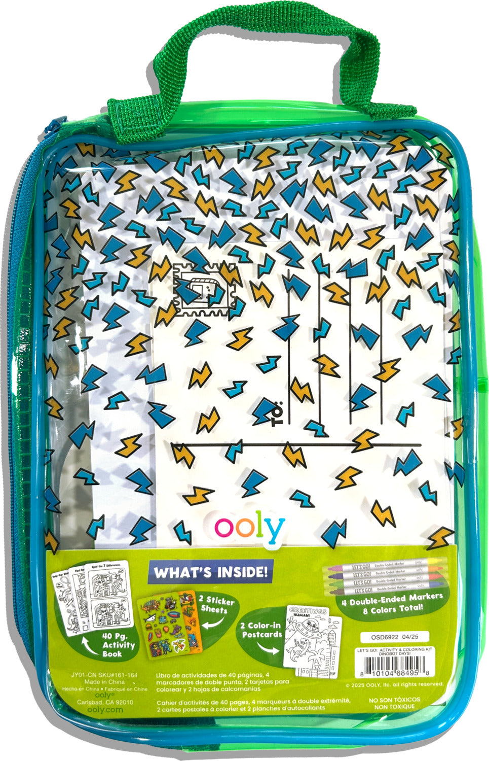 Let's Go! Activity & Coloring Kit - Robo Dinos