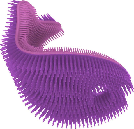 Silicone Fish Bath Scrub (Purple/Lavender)