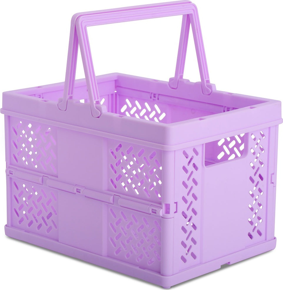 Small Lavender Foldable Storage Crate